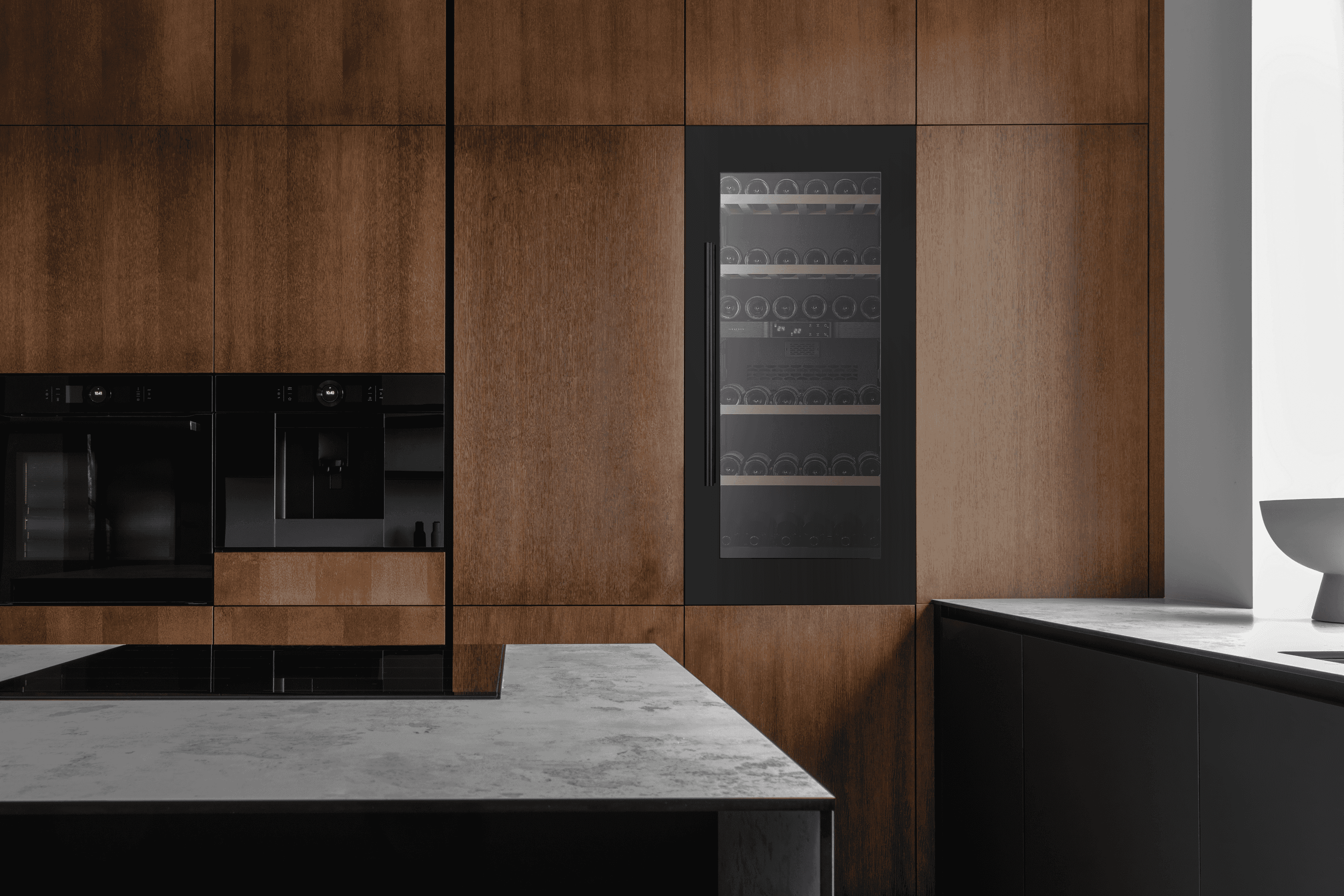 Kitchen Built-in 90, Dubbelzon, Svart