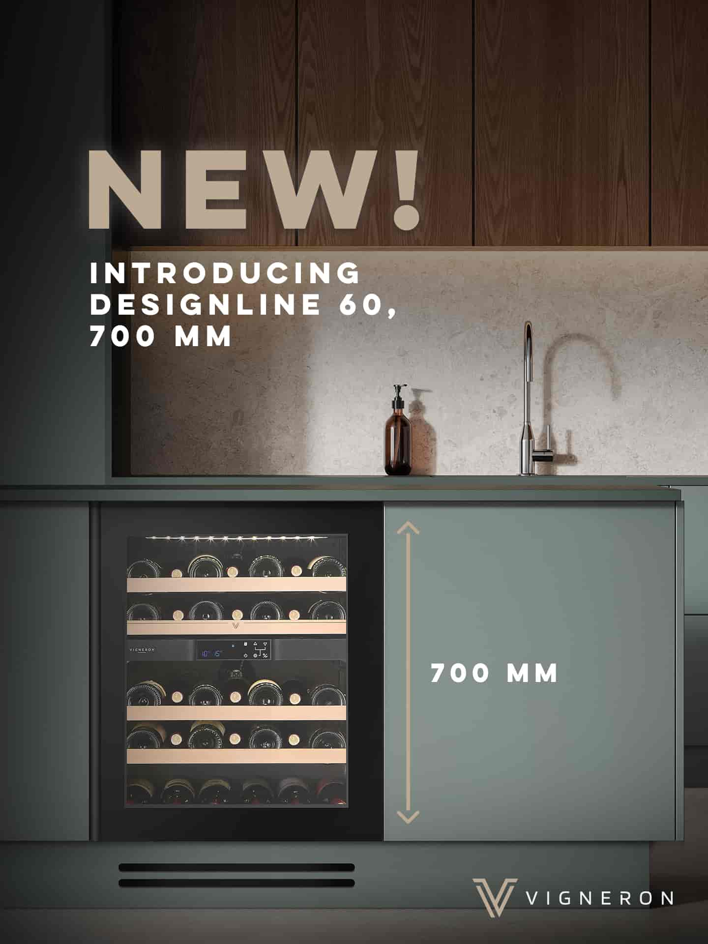 Designline 60, Dubbelzon, Svart, 700