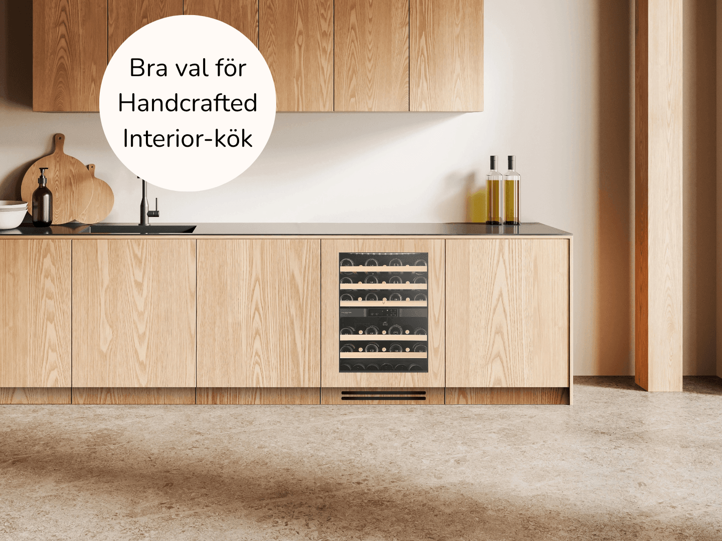 Integrerade vinkylar för underbänk