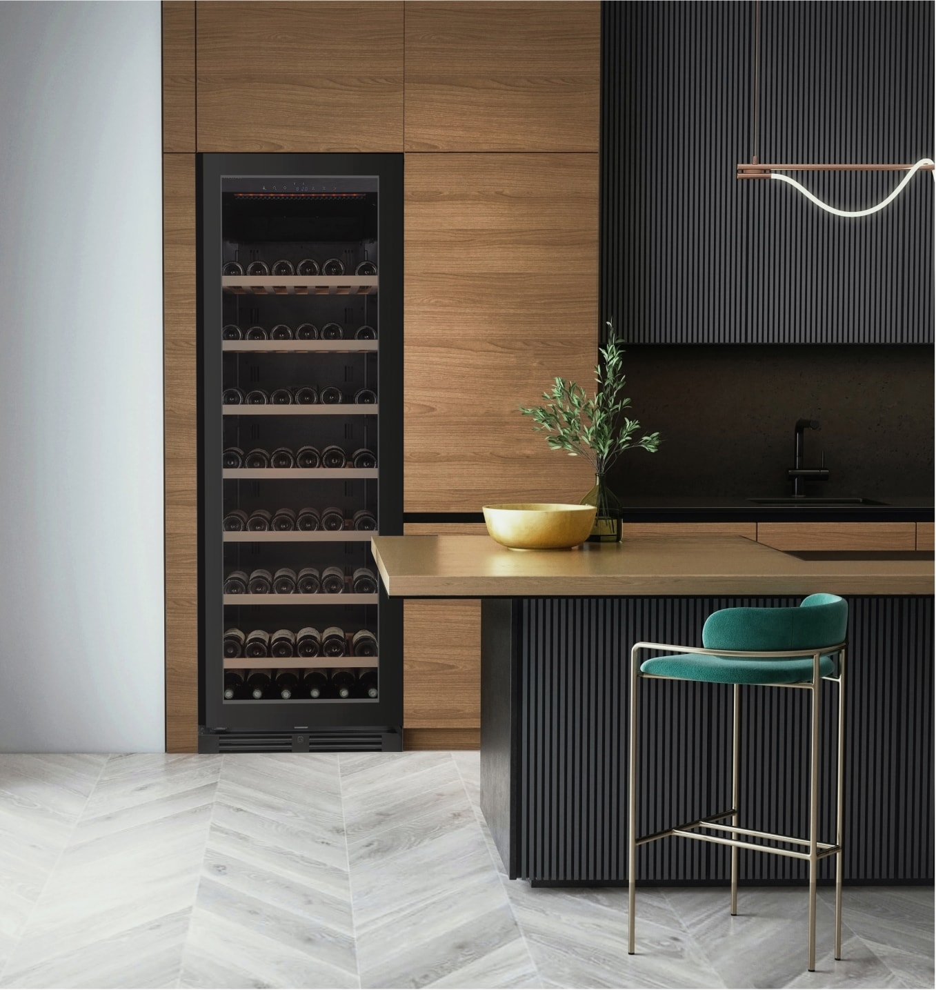 Vinkyl med en temperaturzon